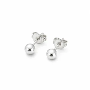 ARETE BALL PEGADO #4 PLATA 950